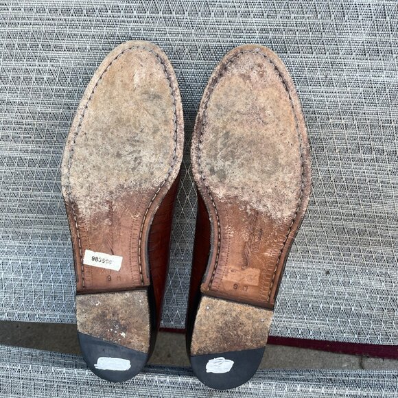 Mezlan Brown Leather Tassel Loafers Men's Size 9 Slip On Shoes Handmade in Spain - Picture 5 of 10